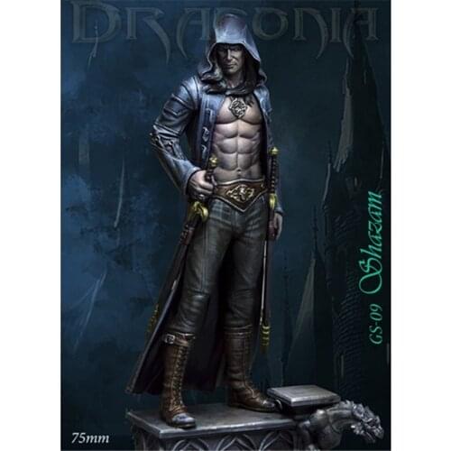 75mm 1/24 Scale Model Resin Kit Night Assassin Assembly Models Figure Resin Kit Model Colorless Self-Assembled Toy