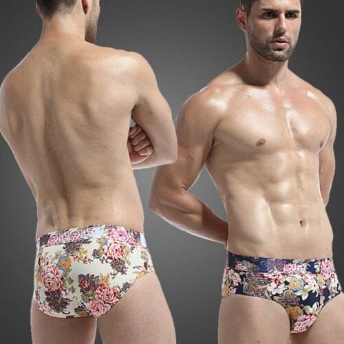 Male Underwear Sexy Mens Briefs Breathable Underwear Fashion Male Underwear Men Panties Printed Panties Mens Exotic Briefs