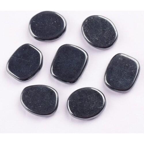 Natural Hematite Worry Palm Stone Mineral Quartz Slices Chakra Set Reiki Healing Energy Powerful Meditation Spiritual Growth