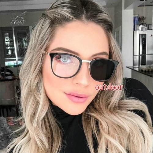 2020 New Sun Photochromic Myopia Eyeglasses Optical women student Finished Myopia Eyewear prescription Glasses Frame uv400 NX