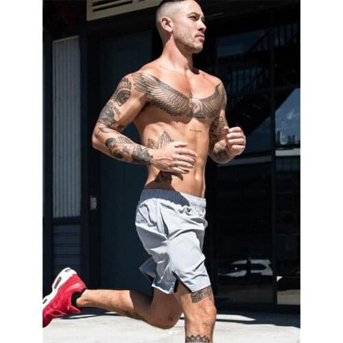 New Brand Summer Fitness Shorts Mens Sportswear Gyms Short Pants fast dry Joggers Men bodybuilding Shorts Workout Beach Shorts