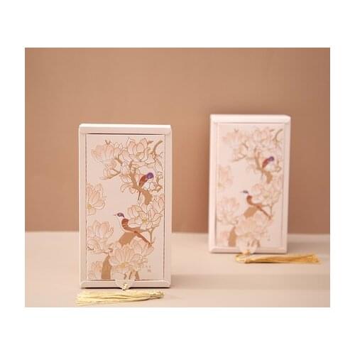 New Arrive Chinese Style Wedding Candy Box Gift Boxes Kraft Paper Box Kraft Paper Large Chocolate Box Gifts For Guests 50pcs