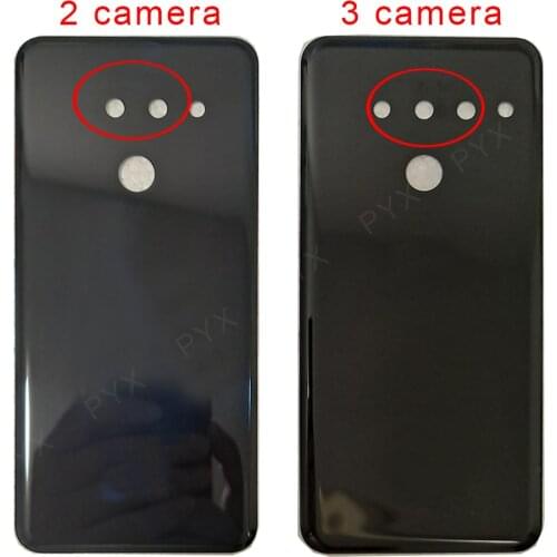 Original Glass case For LG G8 ThinQ Battery Cover Door G820 G820N G820QM7 Rear Housing Back Case With Adhesive Replacement Part