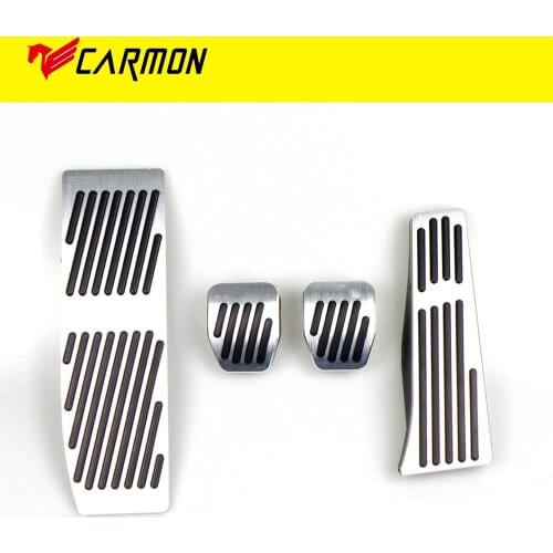 No Drill Pedals For BMW 1 3 Series E46 E90 E91 E92 E93 E87 E88 Aluminum Clutch Gas Brake Footrest Pedal LHD MT