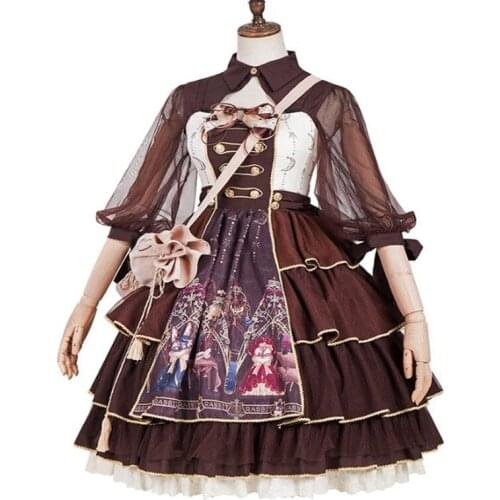 Lolita JSK Dress Layered Ruffles Lolita Dress -Refined pharmacist
