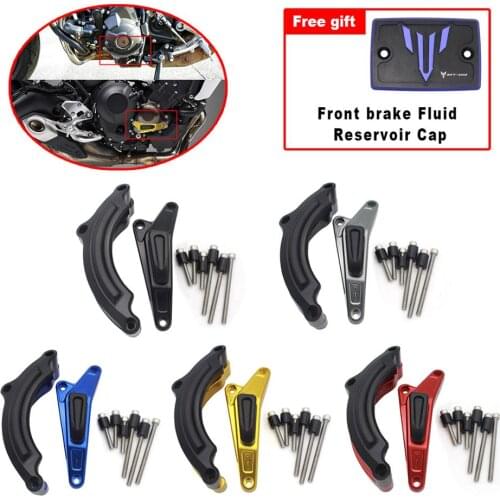Semspeed MT-09 Motorcycle Protection Guard Cover Front Brake Fluid Reservoir Cover Cap For YAMAHA MT09 MT 09 2014-2018 2019 2020
