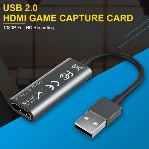 Mini Video Capture Card USB 2.0 HDMI Video Capture Grabber Game 1080p Full HD Camera Capture Recording Box For PC Live Broadcast