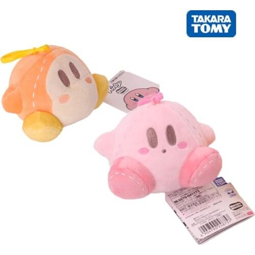 Takara Tomy 13Cm Kawaii Kirby Star Anime Plush Adventure Game Animal Pendant Soft Stuffed Plush Keychain Dolls Kids Toys Gift