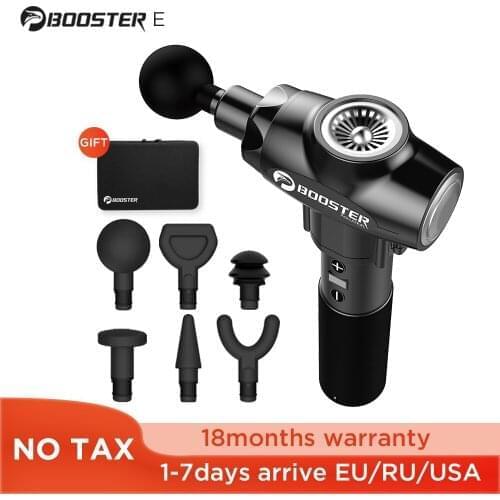 Booster E Massage Gun Deep Tissue Massager Therapy Body Muscle Stimulation Pain Relief for EMS Pain Relaxation Fitness Shaping