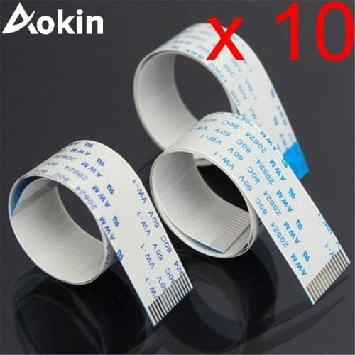 10Pcs 15 Pin Flat Wire Cable For Raspberry Pi 3 Model B+ Camera 15Pin Ribbon Flex CSI Cable With 15cm 30cm 50cm 100cm 1M Length