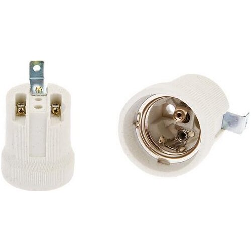 10PCS/lot Ceramics E27 lamp socket,E27 lamp base,lamp holder adapter,High temperature ceramic Lamp Holder