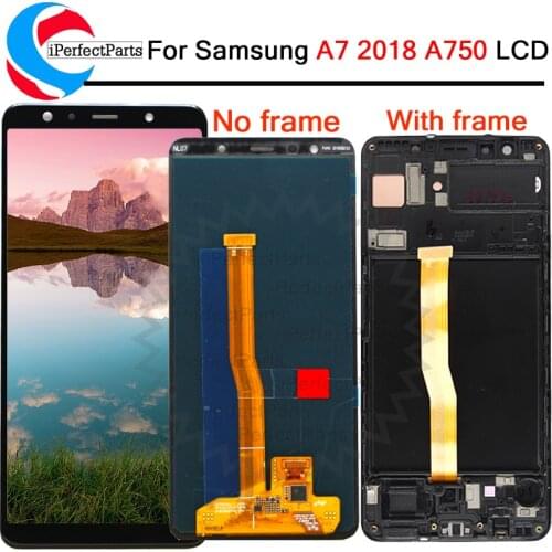 100% Tested 6.0''For Samsung Galaxy A7 2018 SM-A750F A750F A750 LCD Display Touch Screen Digitizer Assembly Replace LCD