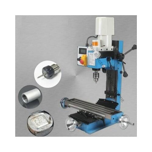 220V / 550W LCD Digital Display Stepless Speed Woodworking Abrasive Drilling Machines, Metal Drilling Slotting &Tapping Machines