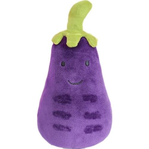 425F Party Gift Soft Plush Pillow Back Cushion Cartoon Toy Eggplant for Girls Kids