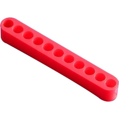 5 Pieces 12 Holes Hex Bit Organiser Screwdriver Bit Holder Plastic 1/4 Inch Hex Shank Drill Bit Storage Case