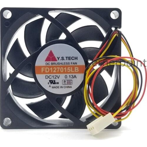70mm fan original 7CM FD127015LB 7015 12V 0.13A silent cooling fan NEW