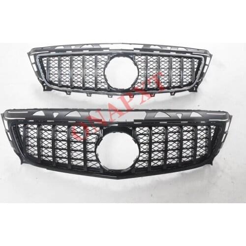 Car Plastic Front Bumper Grill Diamond GT Center Vertical Bar CLS260 CLS300 CLS350 CLS400 2011-2014 For Benz CLS-Class W218