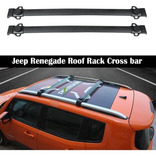 Aluminum Alloy Roof Rack For JEEP Renegade 2016-2021 Rails Bar Luggage Carrier Bars top Cross bar Rack Rail Boxes