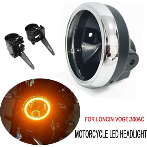 For Loncin Voge 300AC 300 AC Lights Assembly Headlamp Motorcycle Led Headlight