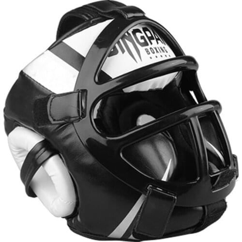 Quality PU leather Boxing Helmet head protectors adult Child Professional competition headgear MMA Muay thai kickboxing Helmets