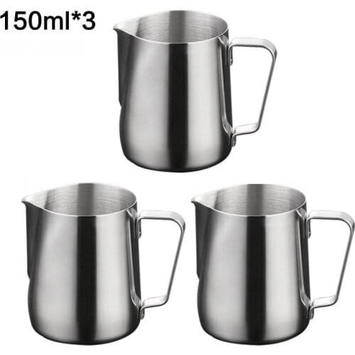 150/600ml Milk Frothing Pitcher Cup Milk Jugs 4 Color Stainless Steeel Barista Coffee Moka Cappuccino Latte Milk Frothing Jug