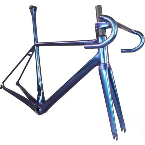 Carbon fiber bicycle frame light weight, toray T1000 sales of new chameleon paint bicycle frame FM629