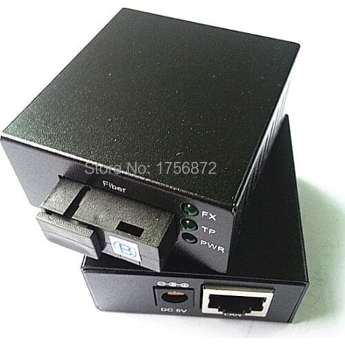 Telecom Grade Mini Single-mode single megabytes fiber media converter optical transceiver RJ-45 1 SC 10 / 100M