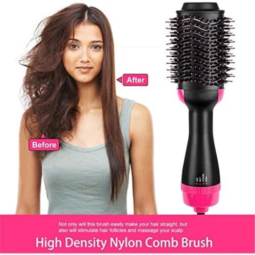 3 in 1Multifunctional Hair Dryer & Volumizer Rotating Hairdryer One Step Hair Dryers Hair Straightener Comb Curling Brush