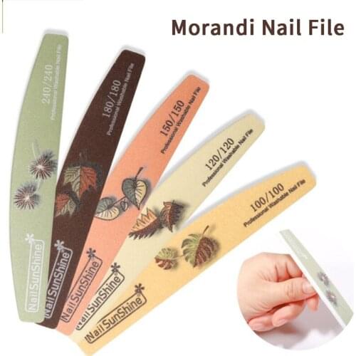 5 Pcs/lot For Salon Manicure UV Gel Polisher Tool Nail Art File Tools High Quality Nail Art Sanding Files Buffer