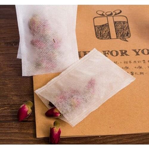 1000pcs/lot Heat Sealing Empty Tea Bags Loose Tea Infuser Tea Strainer Coffee Spice Non-woven Fabric Teabag