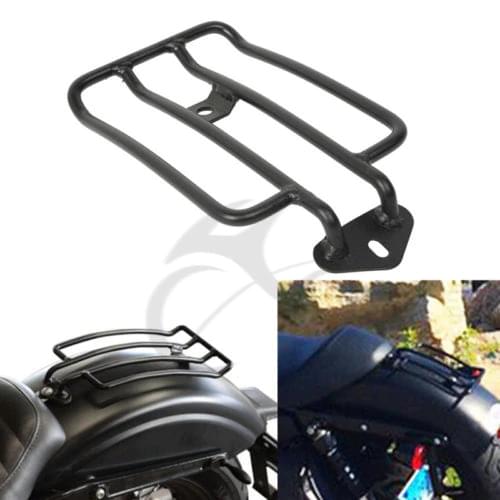 Motorcycle Solo Seat Luggage Support Shelf Rack Carrier For Harley XL Sportsters 883 1200 Iron 2004-2018 Black Chrome