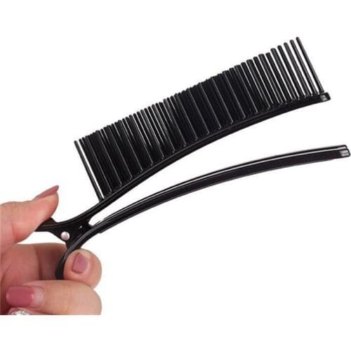 Professional Hair Grip Clamps Salon Hair Section Cutting Clips Comb Barber Dyeing Perm Hair Pins Home DIY Barrette Hair Styling