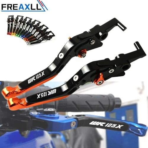 Adjustable Folding Extending CNC Levers Motorcycle Brake Clutch Levers For Yamaha WR125X WR 125X 2012 2013 2014 2015 2016