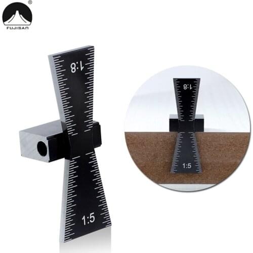 Dovetail Marker Aluminum Alloy Dovetail Guide Template 1:5 & 1:8 For DIY Wood Joints Gauge Woodworking Measuring Tool