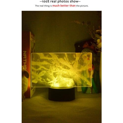 3D Night Light LED Picture Lamp Hunter Kiya Smart Phone Control Room Decoration Bedside Nightlights for Anime Fans