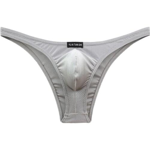 Mens Sexy Underwear Briefs Bikini Gay Men Underwear Men Nylon Homme Jockstrap Mens Briefs Male Sexy U Convex Panties