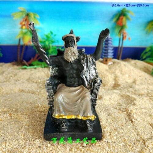 THE HEAD OF THE TWELVE GODS OF ANCIENT GREECE THE THIRD GENERATION OF THE KINGS OF THE GODS ZEUS RESIN ORNAMENTS