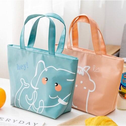 Good Quality Travel Or Office Food Cooler Bags Men And Women Thermal Insulation Covers Lunch Bag Leisure Tote PVC Food Box Bag