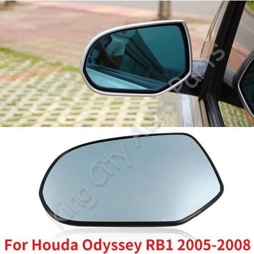 CAPQX For Houda Odyssey RB1 2005 2006 2007 2008 With Heating Side Rear View Mirror Glass Rearview mirror Lens blue /white Glass