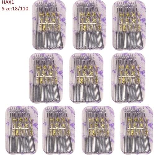 100pcs sewing needles size 18# HAX1 for domestic machine Bernina butterfly FOR Janome singer feiyue China brands SEWING