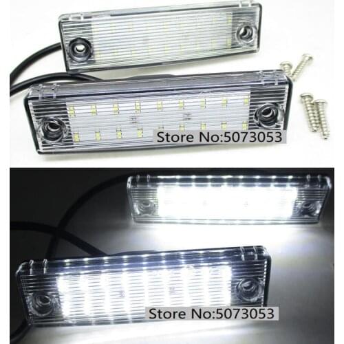 2PCS LED License Number plate lamp light for Toyota Land Cruiser Prado TRJ150/GRJ15 #/GDJ15 Lexus GX470