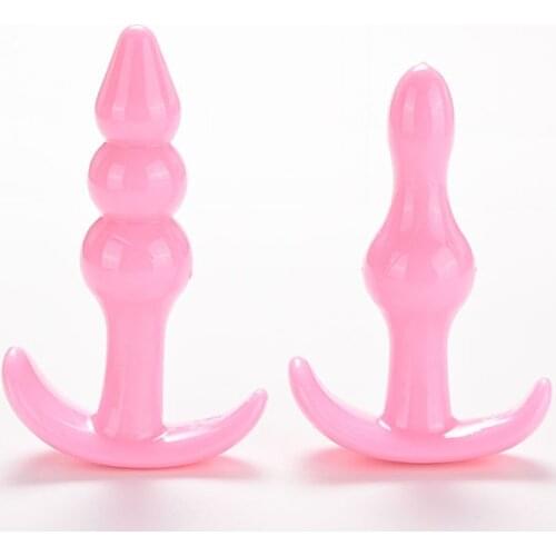 2020 For Men Women Anal Beads Plug Women Butt Plug Silicone Waterproof Anal Body Massager Sex 2/3 Beads Anal Butt Plug Sex Toys