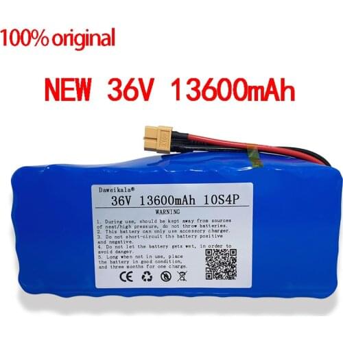 2021 Original 36V Battery 10S4P 13.6Ah 36v 18650 Battery pack 500W 42V 13600mAh for Ebike electric bicycle with BMS