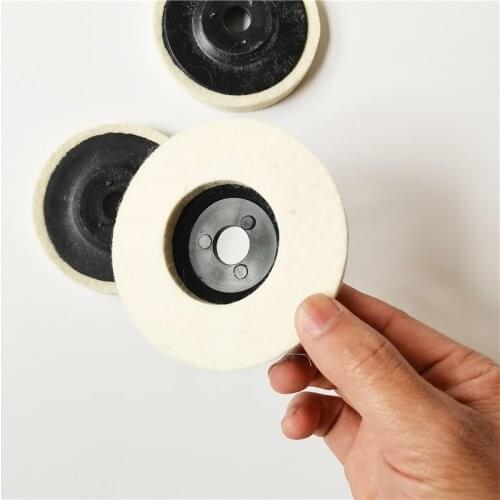 3pcs 100mm wool polishing wheel buffing pads angle grinder wheel felt polishing disc Polisher