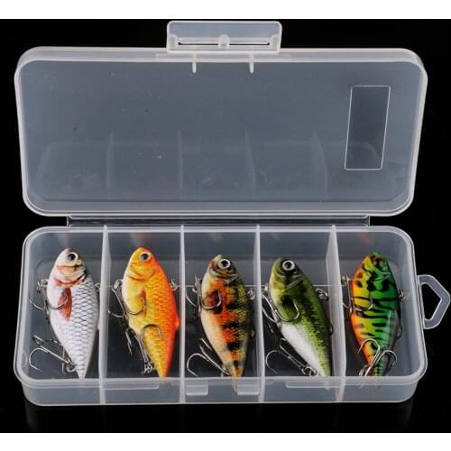 5pcs 8.5G 6.5cm Wobblers/Minnow 3D Printing Fishing Lure Artificial Bait Hard Floating Wobbler for Fish Bass Fishing Tackle