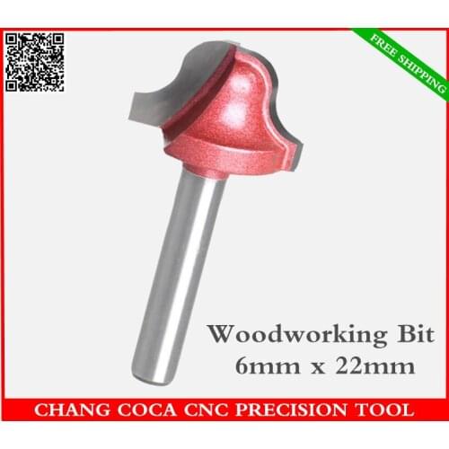 6mm*22mm,Freeshipping CNC solid carbide trimming End Mill,tungsten steel woodworking insert router bit,wood tools,lace knife