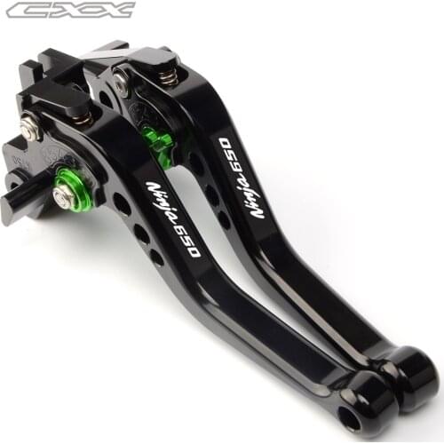 Motorcycle Accessories CNC Aluminum short Brake Clutch Levers Black For KAWASAKI NINJA650R ninja 650 2017 2018 2019