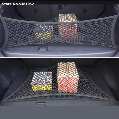 Car Trunk Rear Cargo Organizer Storage Mesh for Hyundai Sonata DN8 2020 2021 Accessories Elastic Mesh Net Bag Luggage 2014 2019