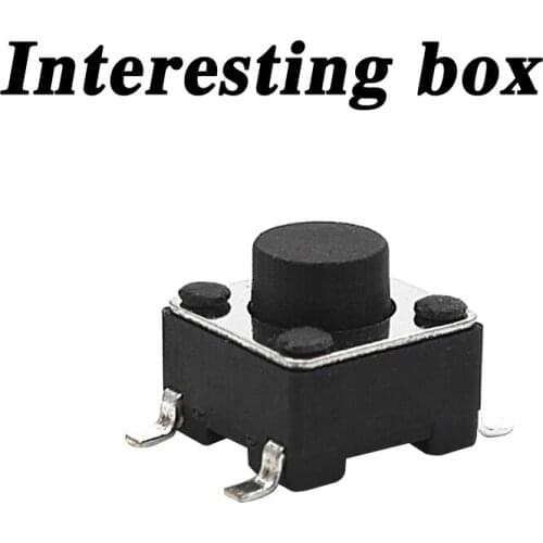 Free shipping 6*6*5.5mm SMD temperature and environmental protection micro button small fan button DIY handmade accessories