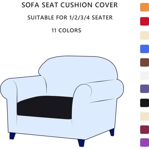 1/2/3/4 Seater Sofa Seat Cushion Cover Pet Kids Cushion Protector Washable Removable Soft Slipcover Sofa Covers for Living Room